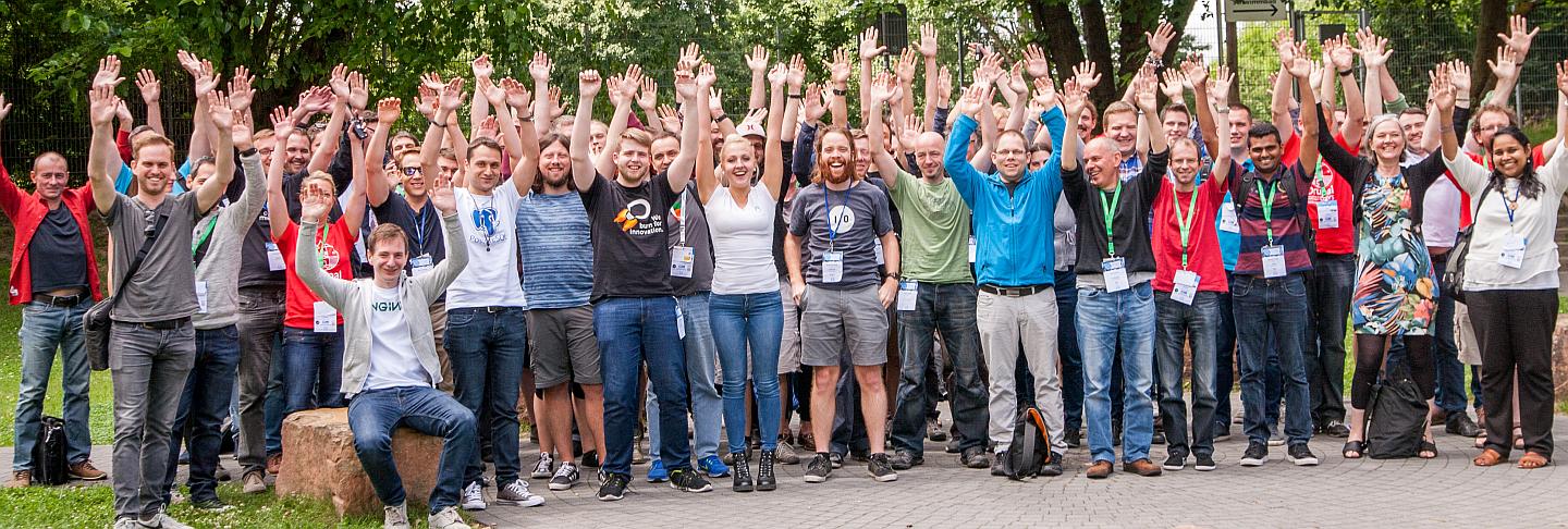 Gruppenfoto der Teilnehmenden der DrupalBCDays Heidelberg 2017