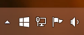 Symbole in der Taskleiste mit Windows 10 Symbol